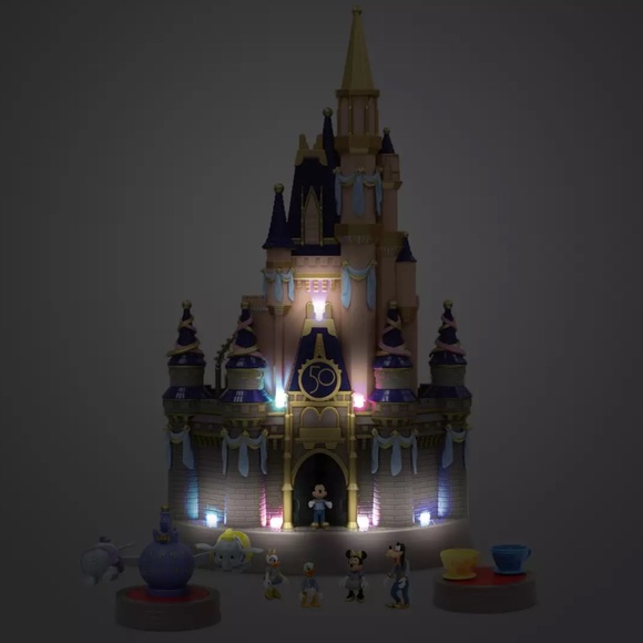 DISNEY Cinderella Castle Light Up Play Set Walt Disney World 50th Annive… - Picture 9 of 17
